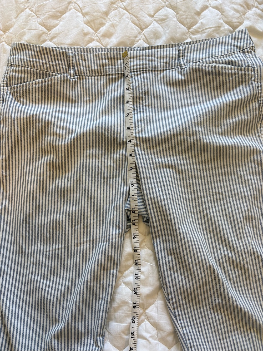 Old Navy striped ankle pants – blue & white 7/8 - Picture 5 of 5